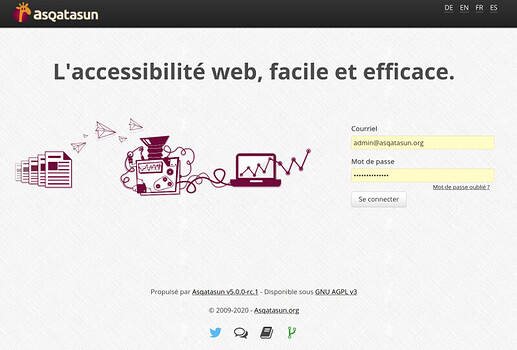 Screenshot of Asqatasun Webapp 5.0.0-rc1